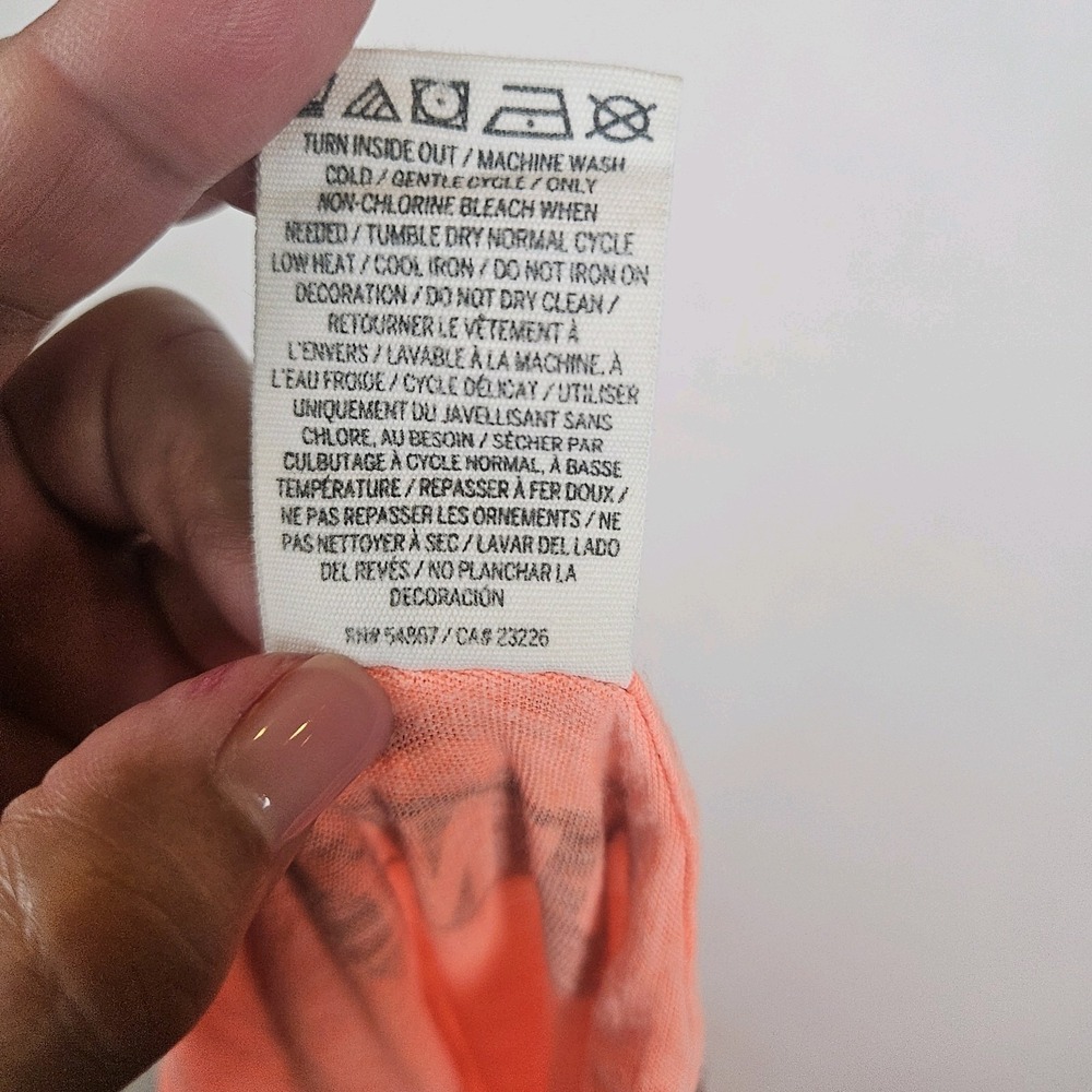 Victoria's Secret PINK Tank Top Medium Coral "The Struggle Is Real" Graphic Gym - Picture 8 of 16